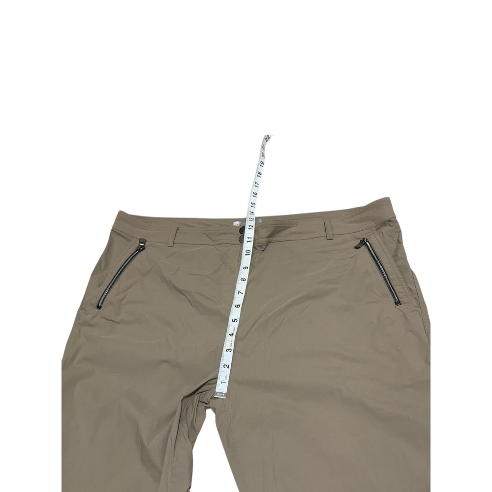 Anatomie Skyler Travel Pants Khaki Tan Straight Leg Stretch XL Zipper Pocket - Picture 4 of 8